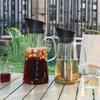 Glass Cold Brew Coffee & Tea Pot - Perfect for Iced Coffee, Juice, and Fruit Infusions