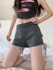 Women's Gray High-Waist Sports Shorts Spring 2026 - Slimming Summer Hot Pants
