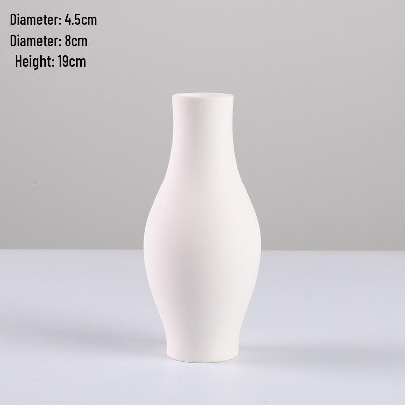 Handmade Ceramic Vase for Water Marbling and DIY Painting Activities