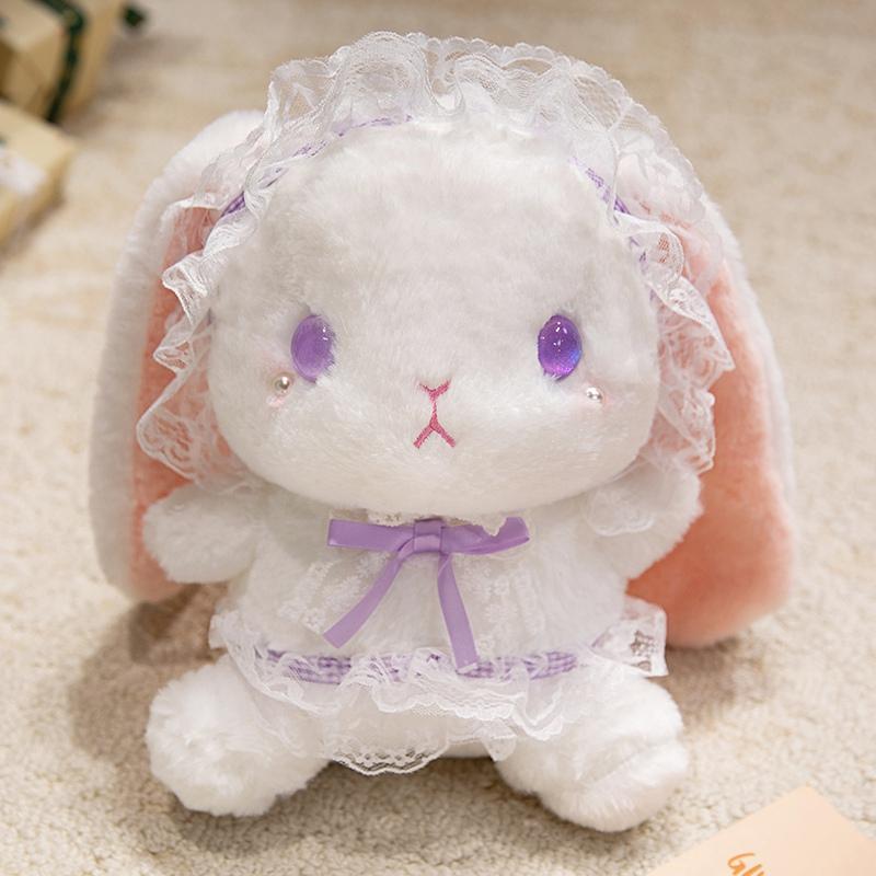 

18/25/35cm Cartoon Cute Lolita Rabbit Plush Doll Pillow Color Princess Rabbit Plush Toy Home Decoration Gift For Children about 18cm