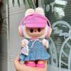 For Labubu Big Into Energe Doll T-Shirt Denim Baseball Cap Strap Skirt Clothes For Labubu Doll Outfit Accessories