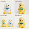 Cute Bow Duck Plush Toy With Short Pile Fabric For Kids And Giftgiving