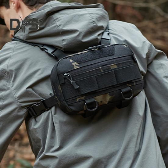 Fishing Chest Bag Waterproof Oxford Cloth Lightweight Vest Pouch Large Capacity Outdoor Camping Hiking Hunting Fishing Gear Storage Backpack