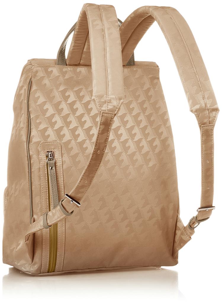 Madame Hiroko Nylon Jacquard Grande Backpack mh0053-003 Beige