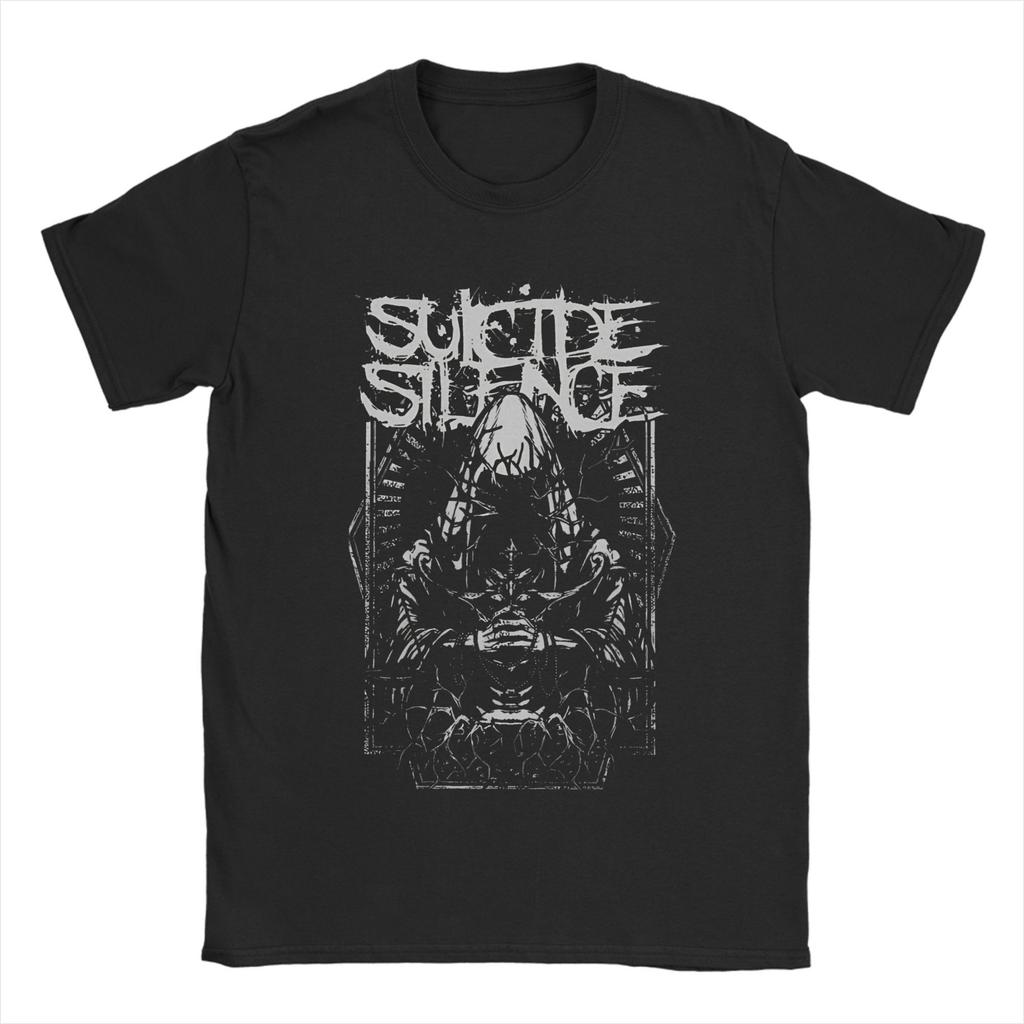 2025 New Suicide Silence Shirt Black Unisex All Sizes T Shirt Mens And Womens Summer Casual Crew Neck Cotton Tee