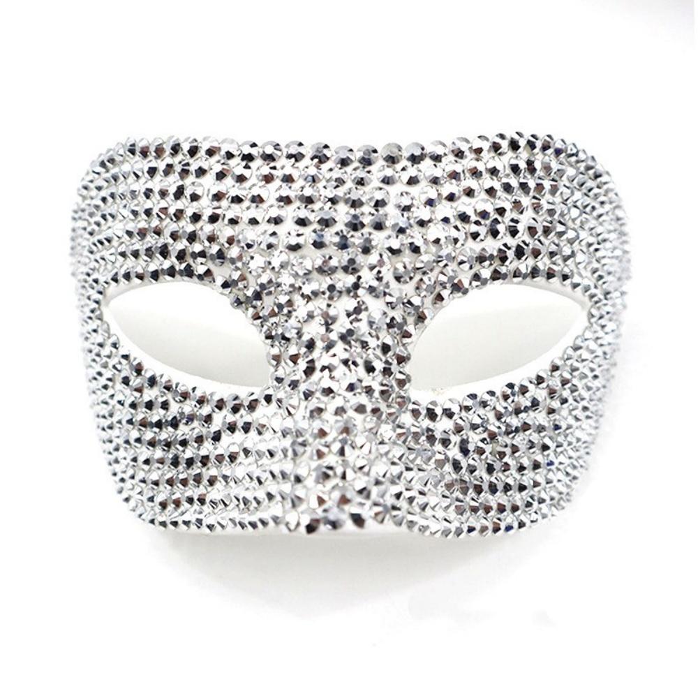 

Eagle Beak Mask Mysterious Rhinestone Party Mask Performance Costume Mask Sturdy For Carnival Gift Giving Dance срібний