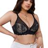 Seksowna Czarna Koronkowa Bielizna dla Kobiet, Biustonosz Push-up dla Małego Biustu, Zapobiegający Opadaniu i Zmniejszający Rozmiar Piersi