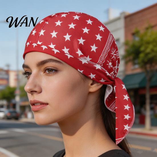 Paisley Kopftuch Kühlender Turbanhut Muster Elastische Passform Verstellbare Riemen Piratenstil Bandana Atmungsaktives Schweißableitendes Gewebe Outdoor Fahrradkappe