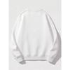 Oversized Crew Neck Sweatshirt, Good Vibes Letter Graphic Print Casual Urban Streetwear Long Sleeve Pullover Unisex for Daily Wear