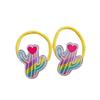 2 Stück Neue Cartoon Niedliche Kinder Elastische Haarbänder Kinder Haargummis Mädchen Haaraccessoires Baby Kopfschmuck