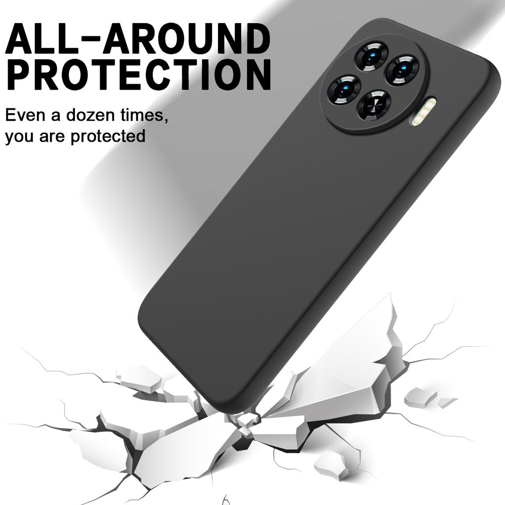 For TECNO Spark 20 Pro+ Case Soft Lining Liquid Silicone Drop-Proof Phone Cover