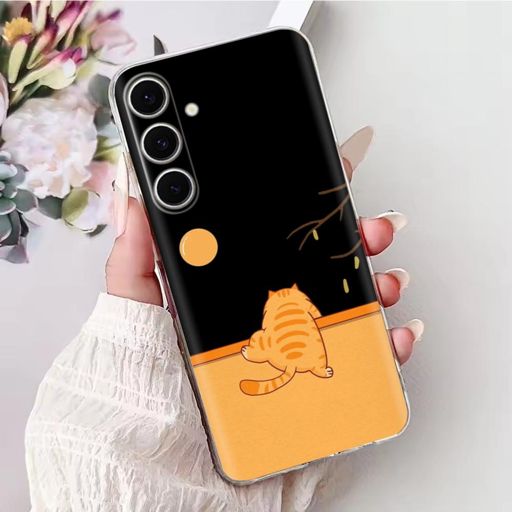 Hülle Für Samsung Galaxy S24 FE Hülle Lustige Tiere Weiches Glattes Flüssiges Silikon Hochwertige Abdeckung Für Galaxy S24 FE SM-S721B 6,7"