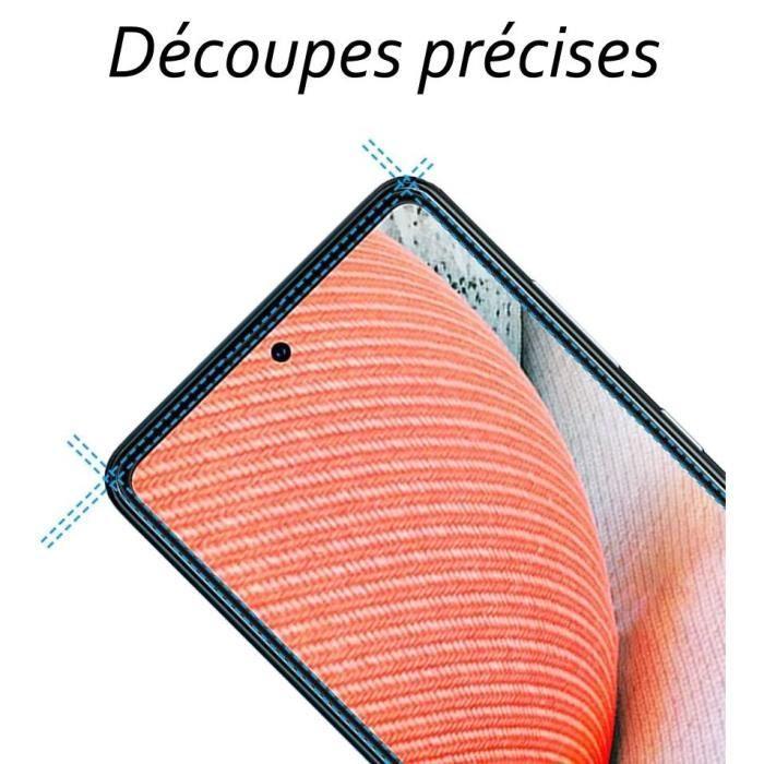 Film de protection - Toproduits® - Verre trempé - Samsung Galaxy A72 4G-5G - 2 pack - Bords noirs