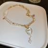 French Vintage Baroque Pearl Necklace Summer Niche Premium Sense Clavicle Chain Light Luxury Versatile Necklace Women