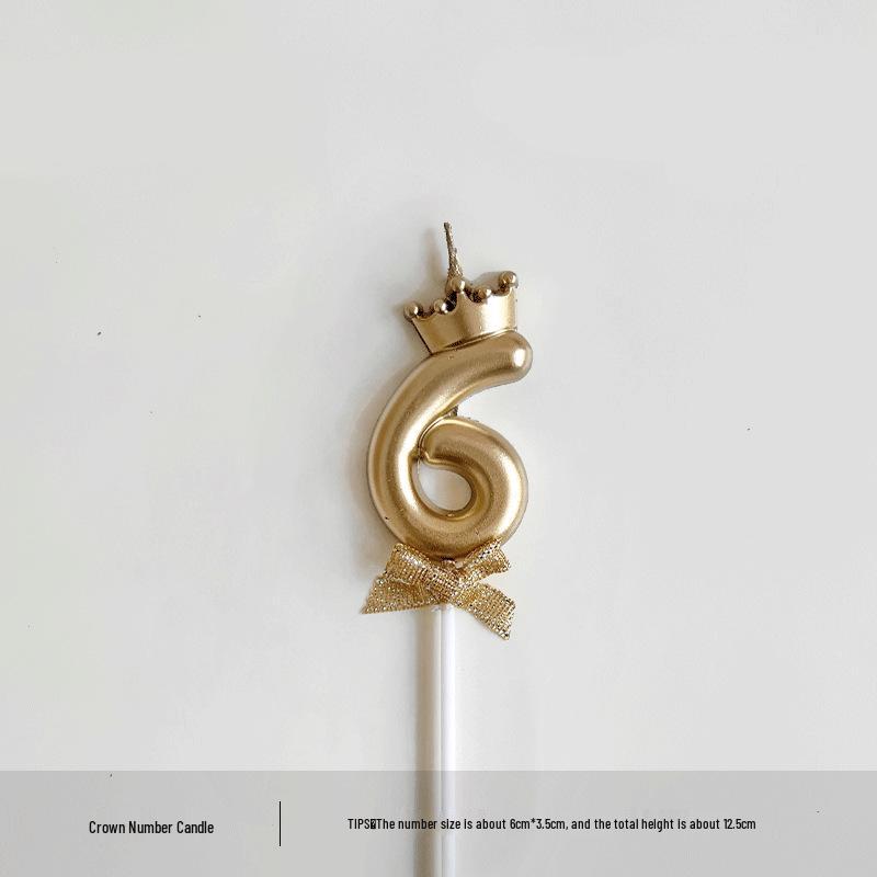 Cute Bowknot Dessert Cake Candle Decoration for Birthday Parties