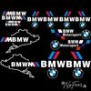 Car Side Door 3D Sticker Badge Decal Decoration Accessories  For BMW X1 X2 X3 X5 X4 X6 X7 G30 G20 G32 G11 G12F40 F30 F20 F10 F34