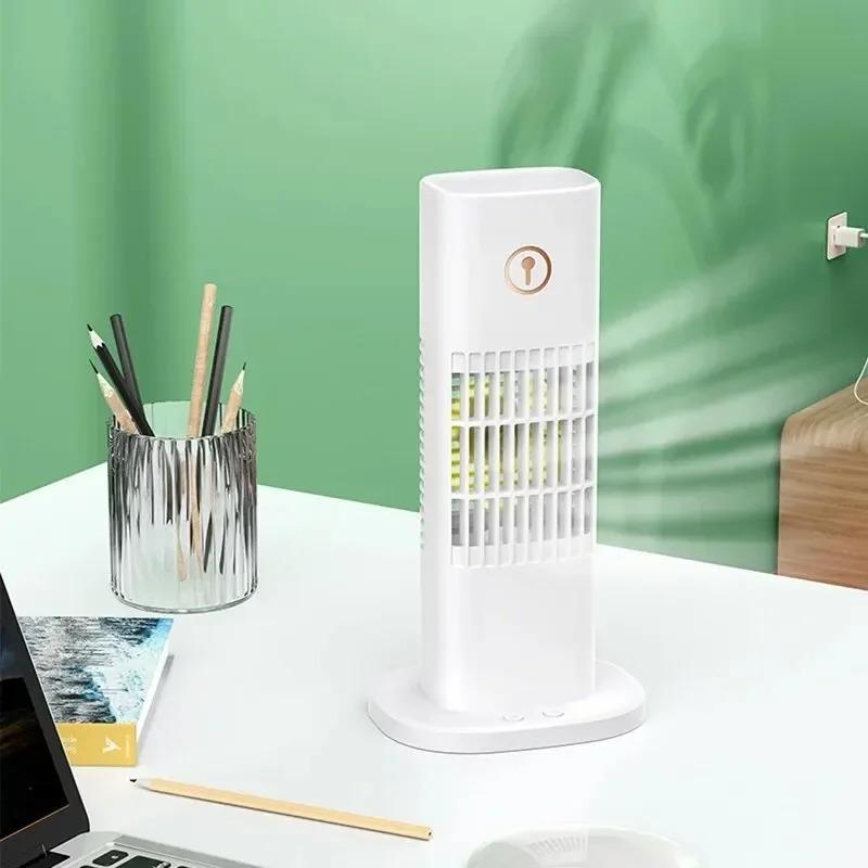 USB Air Conditioner Fan with Humidifier Cooling Spray Function for Home Office Desktop Use