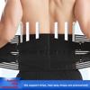 Lendenwirbelstütze mit 6 Stäben, rutschfest, orthopädische Lendenwirbelstütze, atmungsaktiver Taillenstützgürtel für das Fitnessstudio, Schmerzlinderung