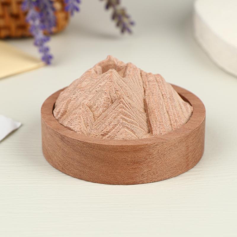 

Simulation Mountain Shaped Fireless Aromatherapy Diffuser Wooden Essential Oil Diffuser Fragrance Diffuser Home Decor Ornament as the picture