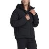 adidas Vienspalvė užsegama pūkų striukė su gobtuvu vyrams viršutiniai drabužiai juoda HN9930