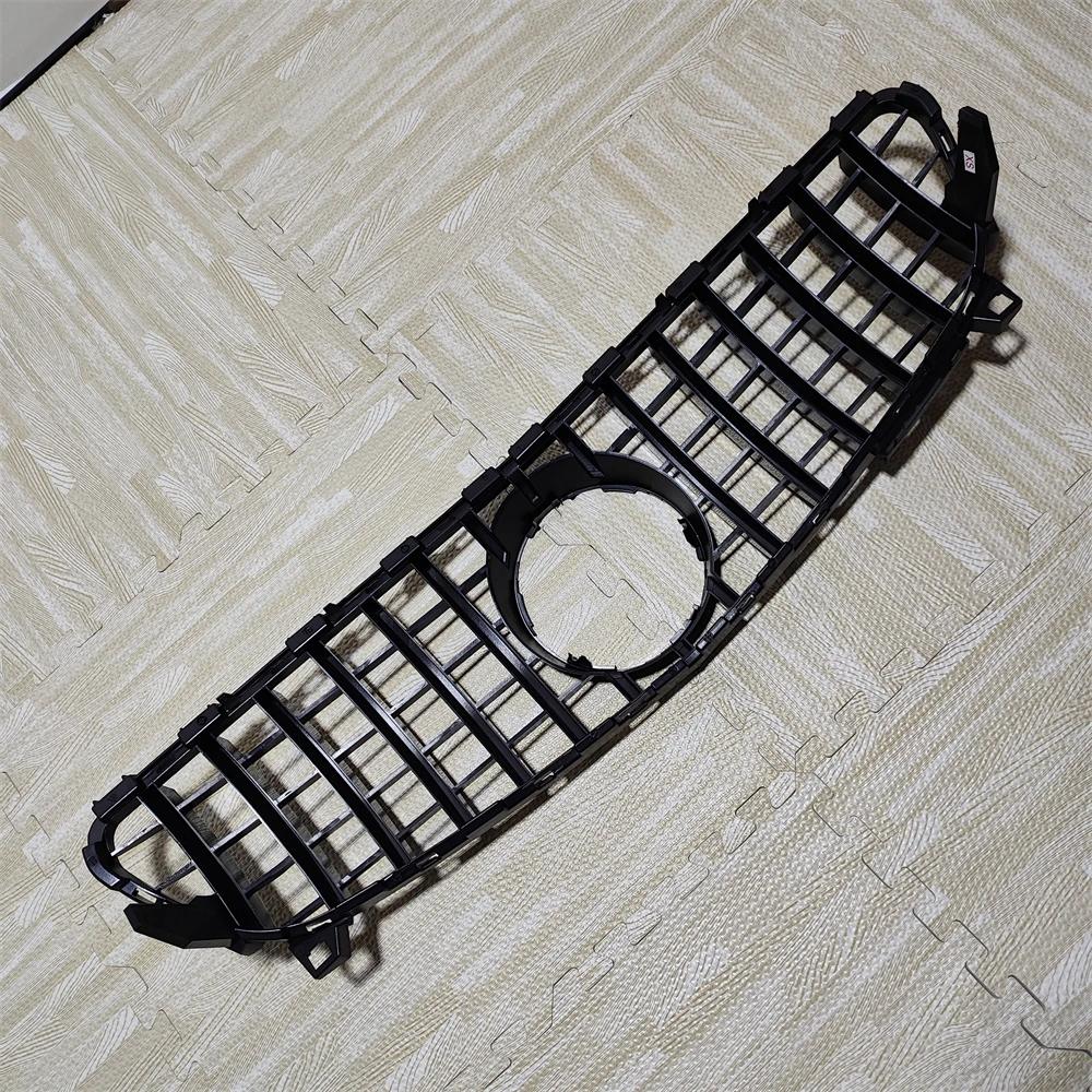 GT Style Front Grille Bumper Grill For Mercedes Benz W176 A160 A180 A200 A220 A250 A45 AMG Facelift 2016-2018 Gloss Black Tuning