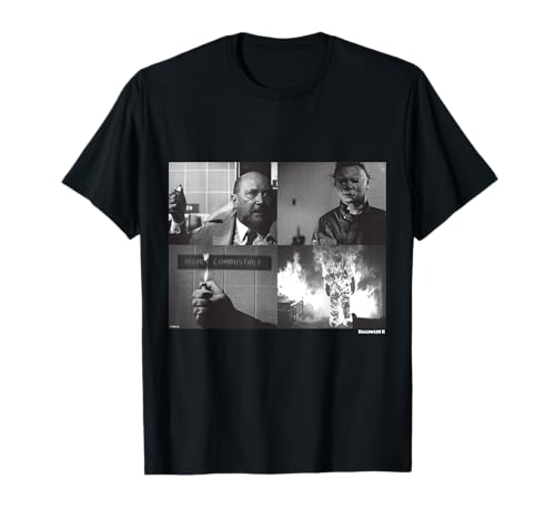 Halloween II Michael Myers and Dr. Loomis Fire T-Shirt