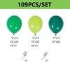 109 Stück Ballons in verschiedenen Größen (18/10/12/5 Zoll) für Abschlussfeiern, Jubiläen und Geburtstagsfeiern mit Dschungelwald-Motto