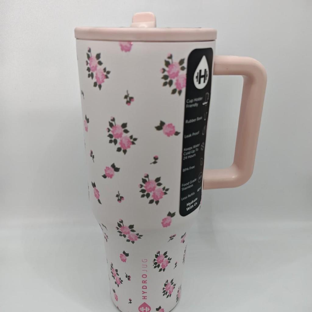 HydroJug Borraccia da Viaggio Isolante a Prova di Perdite, Grande 32oz/40oz, con Manico