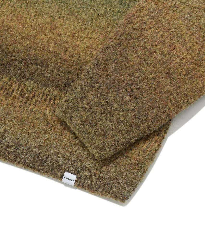 COVERNAT Gradient Crew Neck Knit Khaki