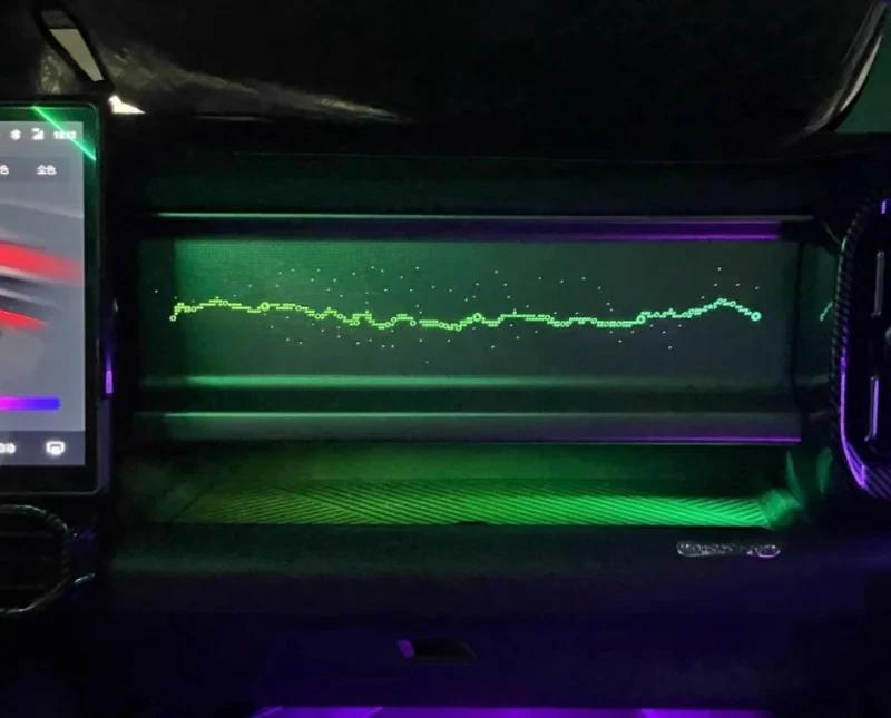 Fit for JETOUR Traveler T2 2025-2024 Car Co-pilot Starry Sky Light Panel Special Ambient Light Modification 64 Color Starry Skyp