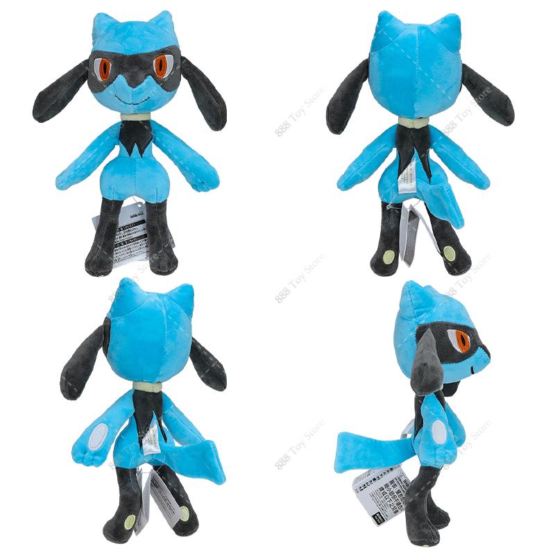 Cute Shiny Riolu Plush Toy Soft Stuffed Animal Doll Kids Birthday Gift