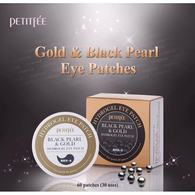 Petitfee Black Pearl & Gold Eye Patch 60pcs