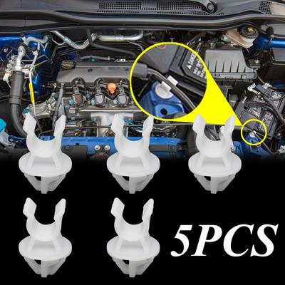5x Bonnet Rod Support Hood Prop Hook Clip Holder For Honda Accord S2000 Civic HR-V CR-V Fit Jazz For Acura TSX RDX 91503SS0003