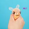 Squishy 3Pcs Bunny Stress Balls With Light Stress Easing Toy Girls Kids Fidget Toys Vibrant Multi-Colored Rabbit For Easter Basket Stuffers