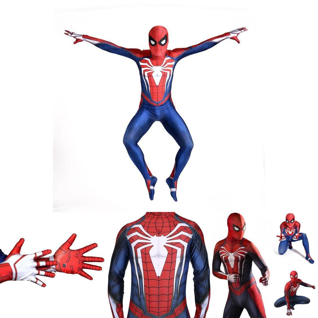 Costum Cosplay Ps4 Insomniac Spider-man Imprimat 3D Adult Copii Costum Spidey Zentai Cu Manoperă Exquisită Și Material Licra Respirabil