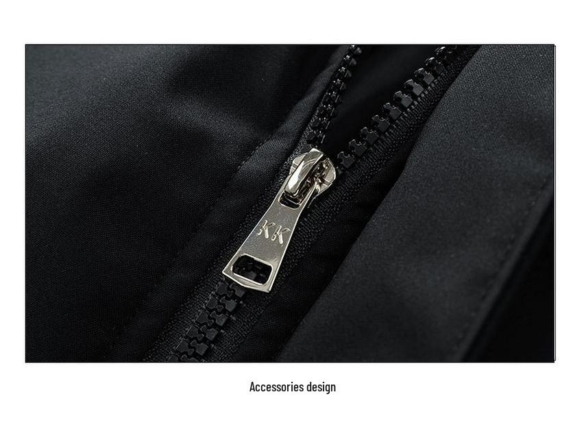 Men's Thick Warm Hooded Cotton Jacket - Versatile Solid Color, Basic Style for Couples.