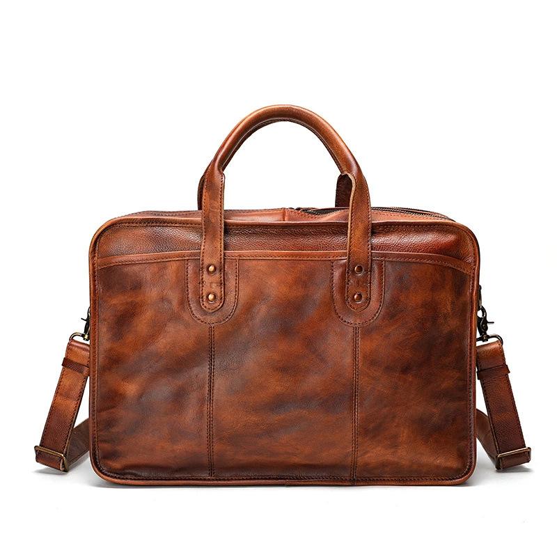 

Multi Functional Briefcase with A Sense of Luxury, Retro Style, Large Capacity, and Multiple Compartments for Business Commuting