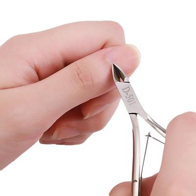 Edelstahl-Maniküre-Nagelkunstknipser, Nagelhautschere zum Trimmen harter abgestorbener Haut