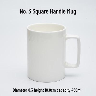 Shangqi Weiß Einfaches Knochenporzellan Kaffeetassen Set