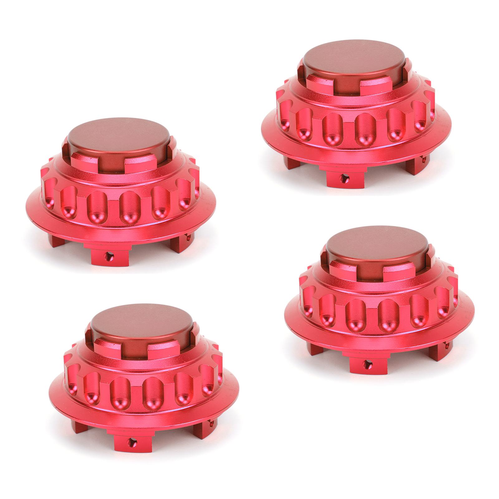 

4pcs 3in Wheel Center Hub Caps Aluminum Alloy Covers 7PP601149A Replacement AccessoryRed красный
