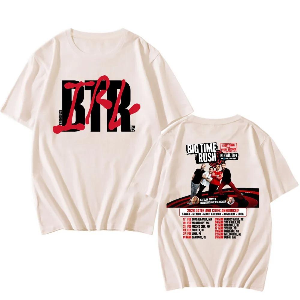 BTR IM ECHTEN LEBEN WELTWEIT Tour Poster Druck T-Shirt Locker Lässig Herren Damen Mode Sommer Neue T-Shirts Übergroß Harajuku Stil Oberteile