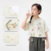 Girls' Hand-Painted Graphic Short Sleeve T-Shirt