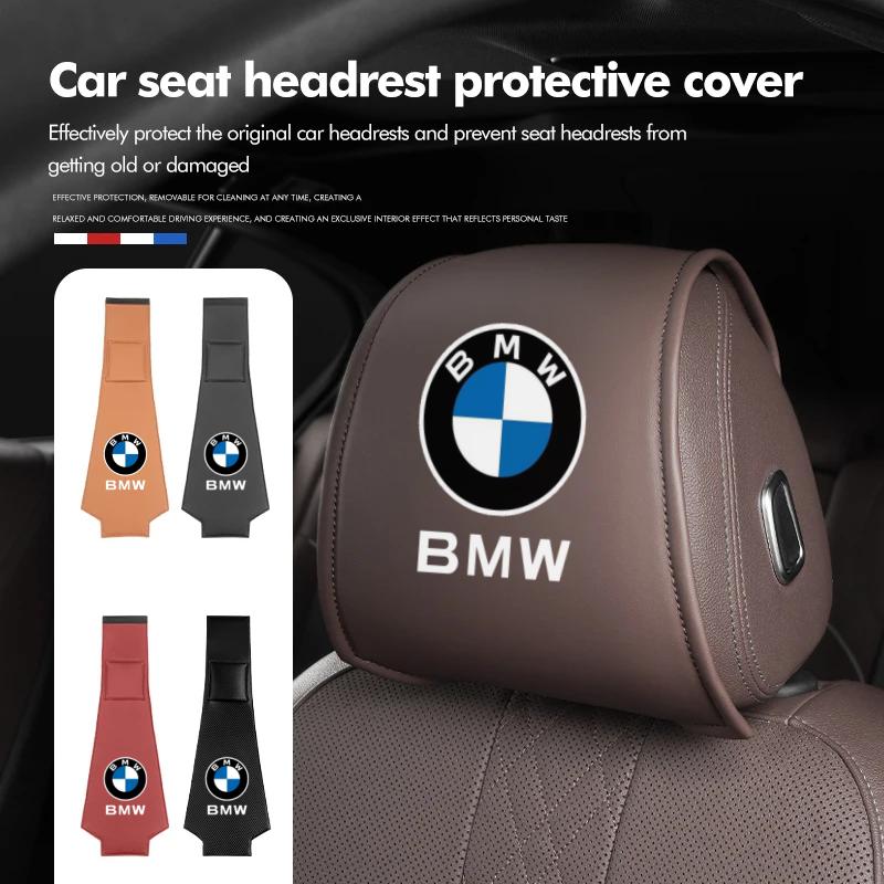 BAGE7 2026 Adesivo per Auto Coprisedile per Auto Poggiatesta Cuscino in Pelle Copertura Protettiva Accessori per BMW E30 E38 E39 E46 E60 E61 E90 X1 X3 X4 X5 X