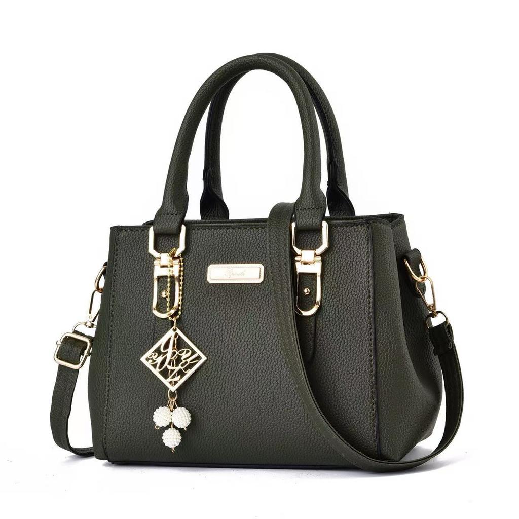 Handbag Women's Bag New Fashion Versatile PU Leather Shoulder Oblique Span Bag