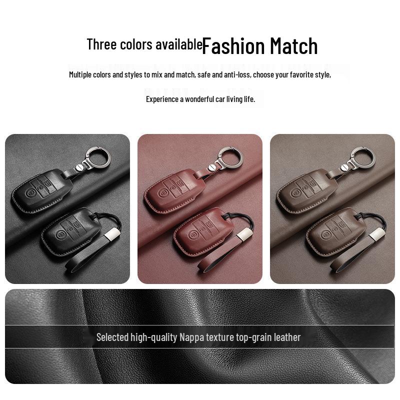 Premium Leather Key Case for Kia K3 K4 K5 KX3 KX5 Sportage Sorento