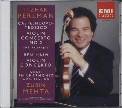 CD PERLMAN (ITZHAK) - Prophet * Violin Concerto No. 2 TOCE7803 Japan ObiClassical Used