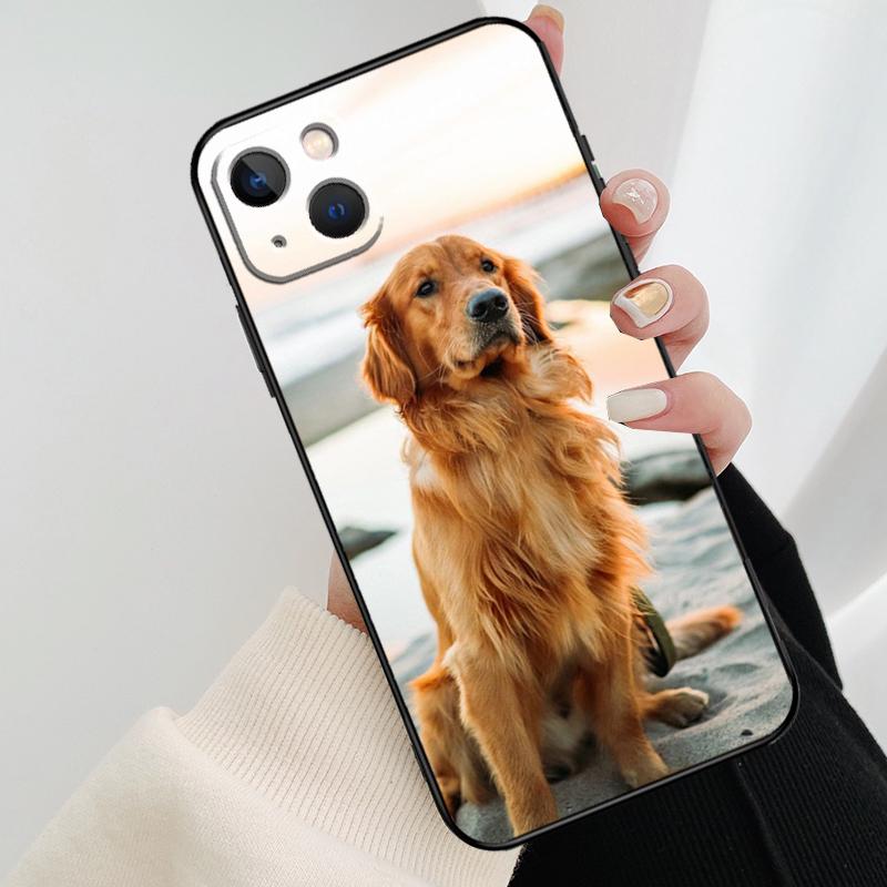 Golden Retriever Hund Handyhülle Für iPhone 11 12 13 14 15 16 Pro XS Max Mini Hülle Für iPhone X XR Plus Rückseite Hülle