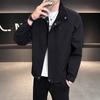 2025 New Stand-up Collar Jacket Men's Ruffian Handsome High-end Sense Spring and Autumn New Men's Clothing Loose Casual Jacket Men
