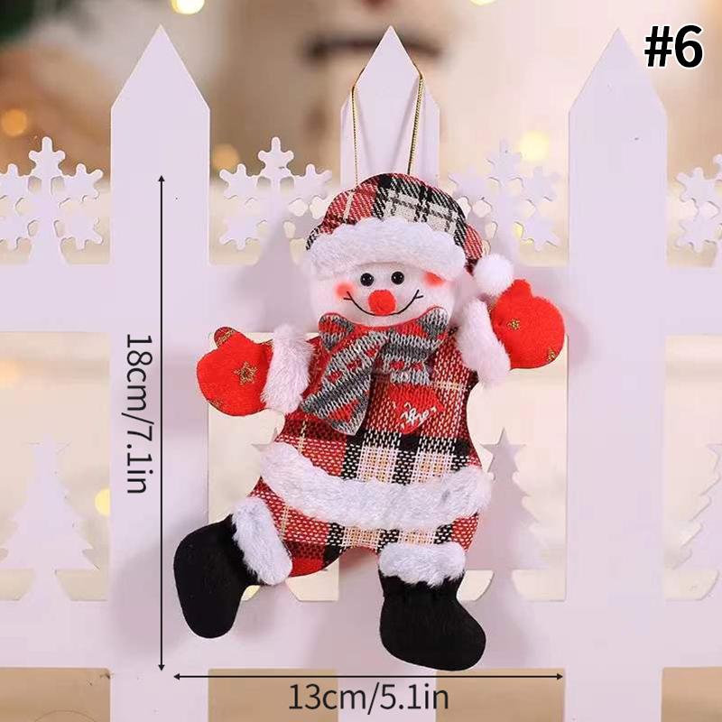 Christmas Tree Hanging Decor Pendant Santa Claus Snowman Beer Dancing Doll Christmas Ornament Navidad Xmas Decor New Year Gift