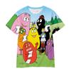 Kinder T-Shirts Niedliche Cartoon-Animationsserie 3D Digitaldruck Lässig Atmungsaktiv Lockeres T-Shirt Sommer Kinder Kurzarm Jungen Oberteil T-Shirt